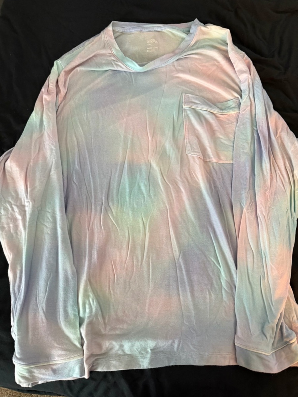 Stars above long sleeve pocket tee